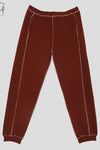 BASERANGE Track Pants FOSP-RIB-AU23 Burnt Red